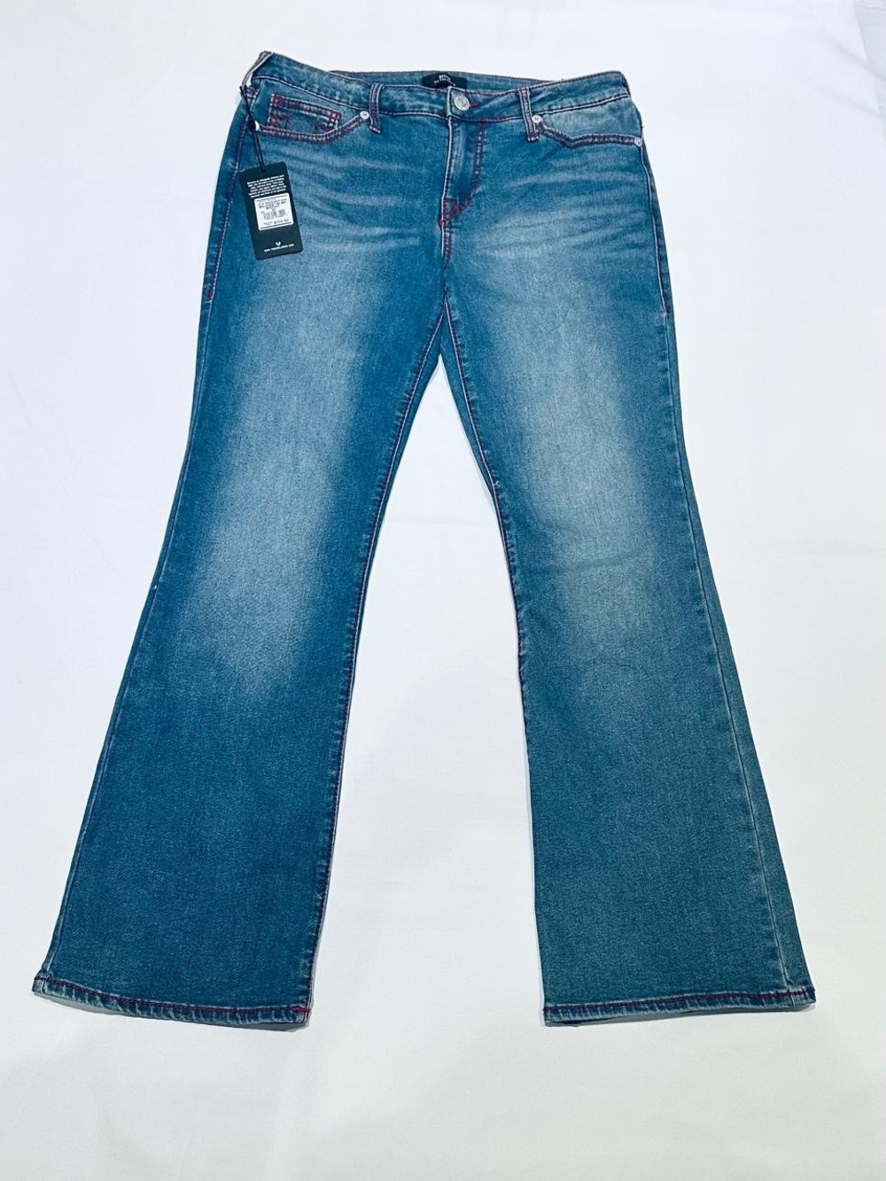 NWT True Religion Becca Big T Women’s Jeans Size 31 – Boot Cut, Medium Wintry W - Picture 12 of 16